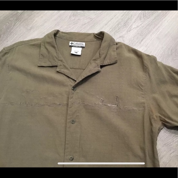 Columbia 100% Silk Embroidered Fisherman Fly Fish - Picture 2 of 8